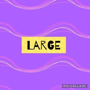 Large women’s clothing: mostly high-waisted dress pants